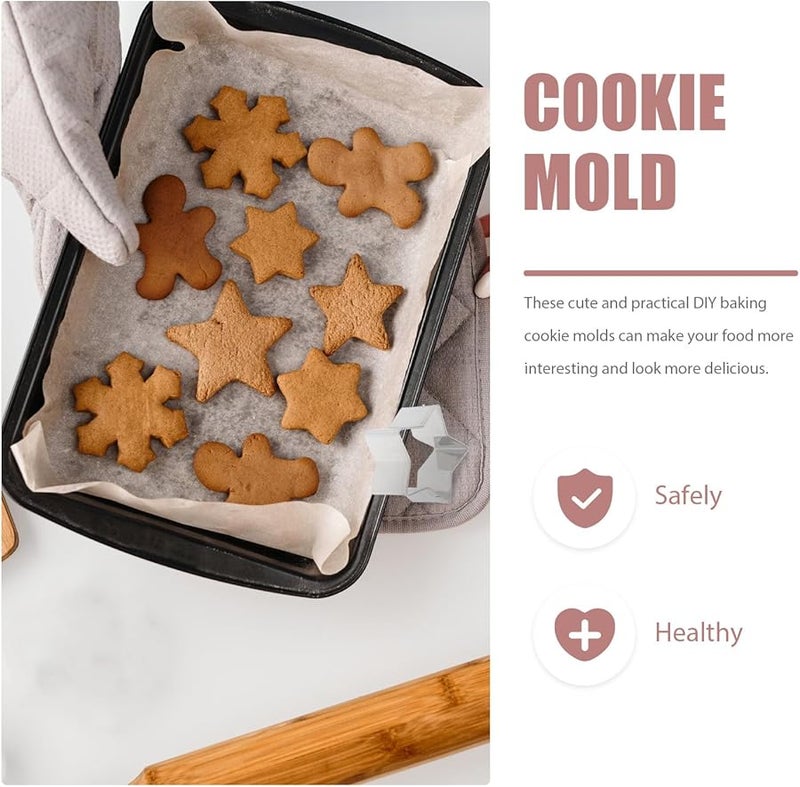 Hexagon Stainless Steel Cookie Molds Set With Kraft Paper Box For Baking - Image 5